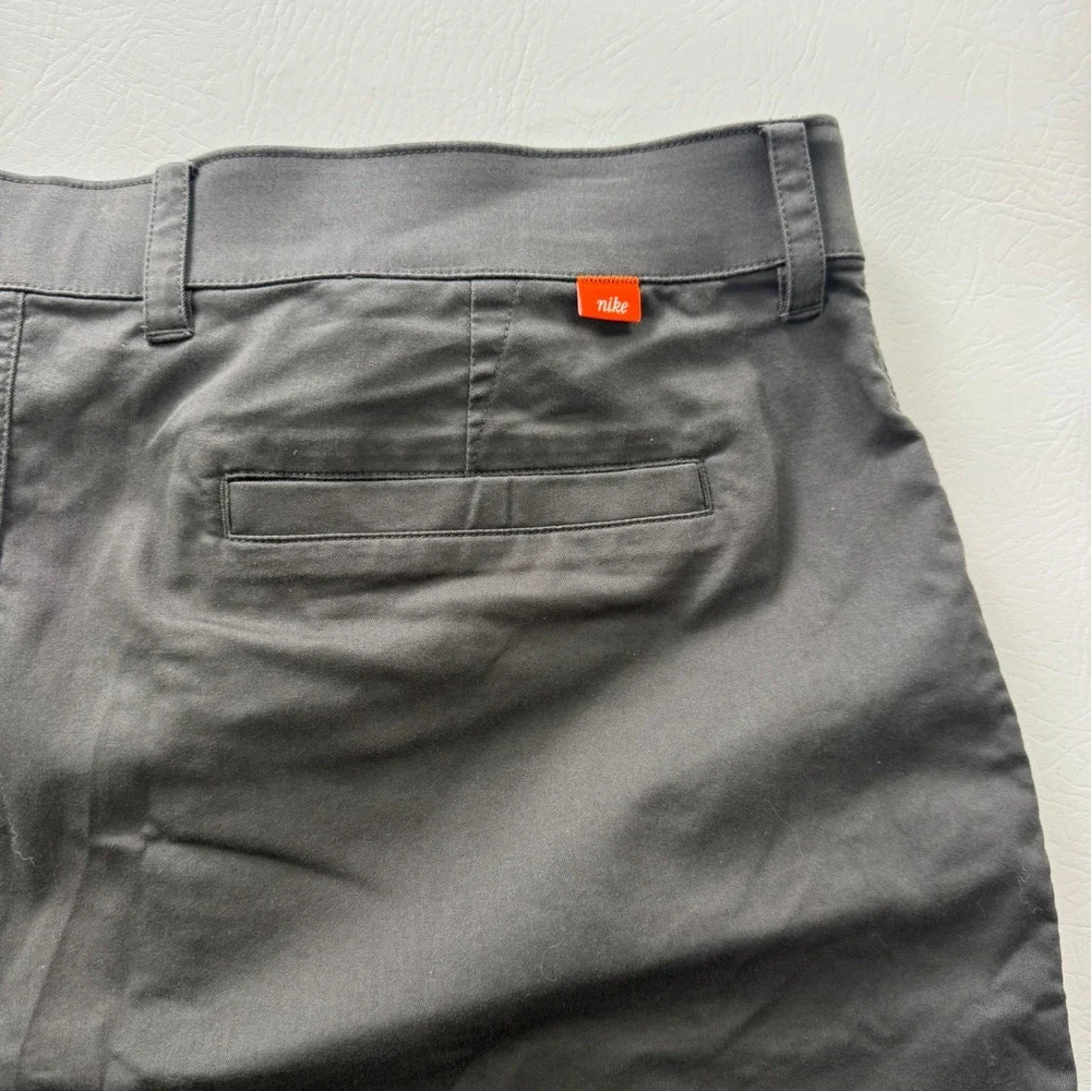 Nike Dri-FIT Chino Golf Shorts Mens 40 Charcoal Grey DA4139-070 Stretch Cotton